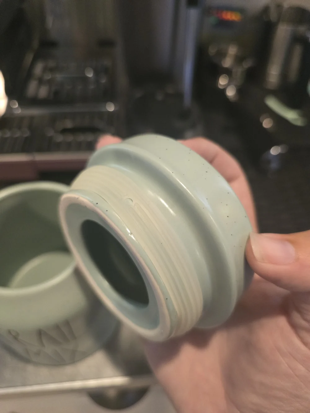 Rae Dunn green ceramic
